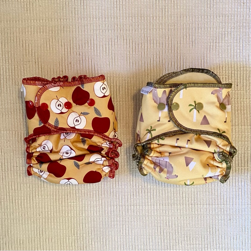 Fitted diapers rose coco